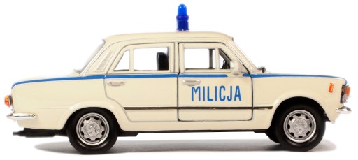 МЕТАЛЛИЧЕСКАЯ МОДЕЛЬ AUTO MILICJA MO FIAT 125p WELLY PRL