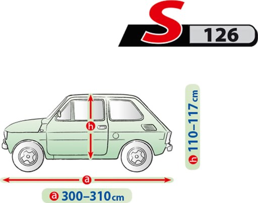 STRONG Брезентовый чехол FIAT 126P MALUCH Мембрана