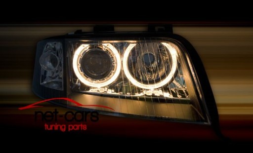 LAMPY REFLEKTORY AUDI A6 C5 01-04 XENON ANGEL EYES