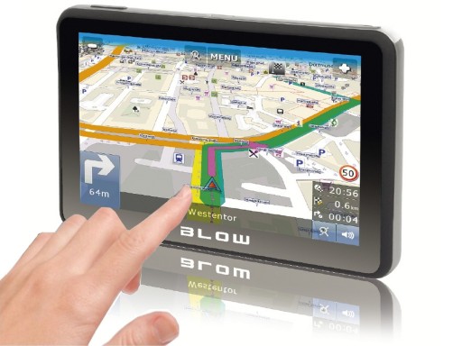 BLOW NAVIGATION GPS590 5-ДЮЙМОВЫЙ ЭКРАН КАРТЫ ЕВРОПЫ PL