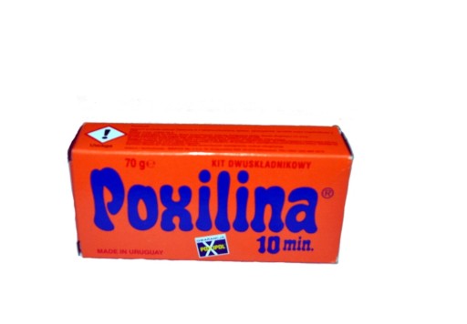 НАБОР ДВУХКОМПОНЕНТНОГО КЛЕЯ POXILINA 70г POXILINA