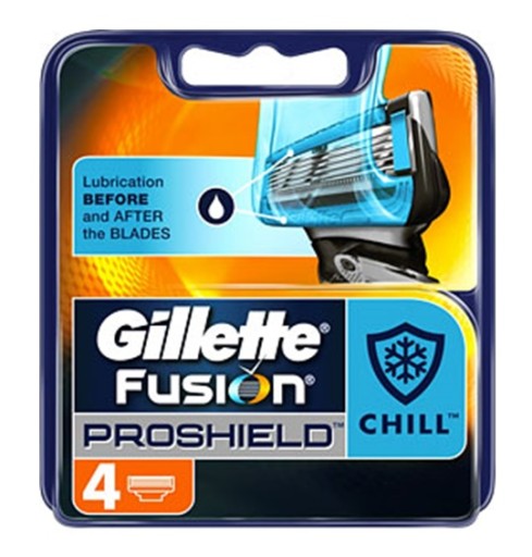 GILLETTE FUSION PROSHIELD CHILL - 4 ШТ. ОРИГИНАЛ