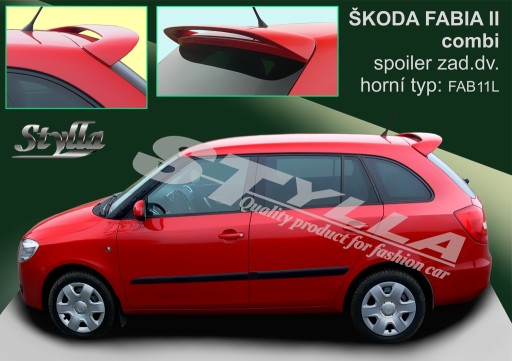 Спойлер спойлер на Skoda Fabia Combi MK2 10/2007--