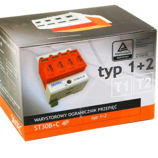 SIMTEC Ограничитель перенапряжения B+C 4P 30 кА 85201010