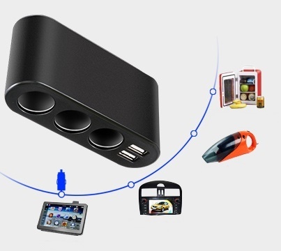 ЗАРЯДНОЕ УСТРОЙСТВО ПРИЖИГАЛКИ 12-24В + 2x USB