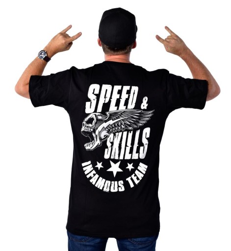 T-shirt XXL SPEED & SKILLS INFAMOUS TEAM+WLEPY