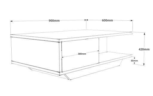 ЖУРНАЛЬНЫЙ СТОЛИК ASPEN BENCH БЕЛЫЙ/МАТОВЫЙ ЧЕРНЫЙ __КАЧЕСТВО