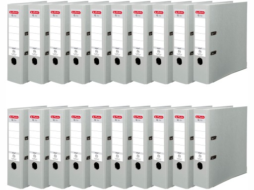 20 папок HERLITZ Q.file A4 80, серые