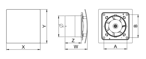 Вентилятор AWENTA WES125 STANDARD CUBE