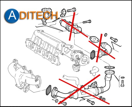 Заглушка 550 EGR FIAT OPEL 1.9 JTD CDTI