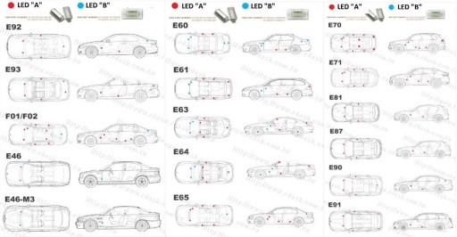 Светодиодный фонарь TRUNK BMW E60 E61 E65 F01 F02 E90 E82 E88 E90 E91 E92 E93