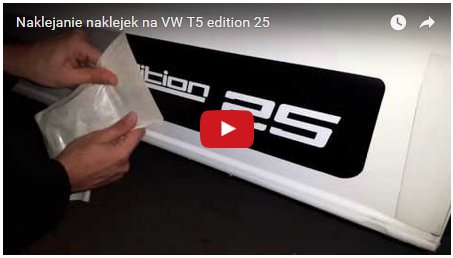 Naklejki na samochód VW T6 edition 30