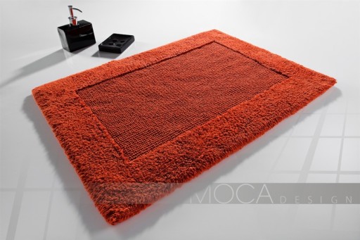DYWANIK GRUBY BAWEŁNA MOCA DESIGN 60x60 POMARAŃCZ