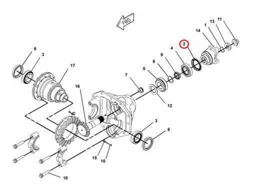 УПЛОТНИТЕЛЬ CAT TH330 360 ATTACK SHAFT 2164457 OEM