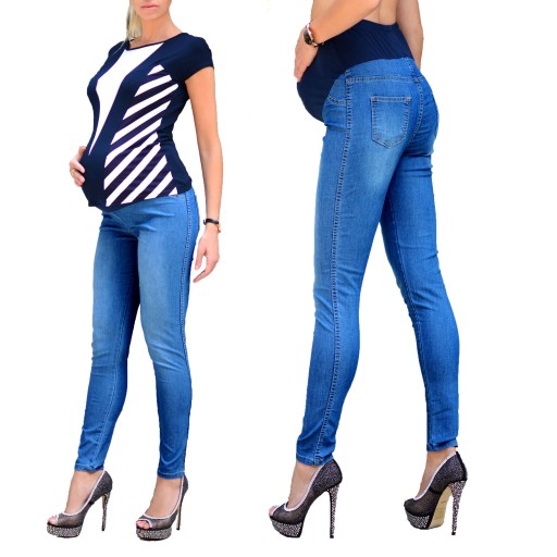 ELASTYCZNE JEANSY SPODNIE CIĄŻOWE MIŁE 2XL44 344