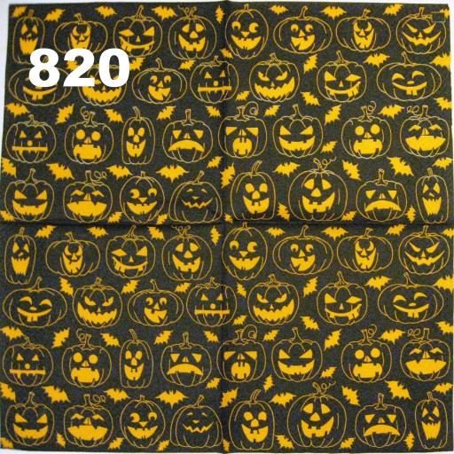 Салфетки для декупажа - 1 шт - HALLOWEEN - NO 820.