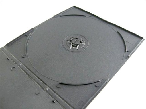 DVD-боксы x 1 для компактных дисков 5 мм, черные, 10 шт.