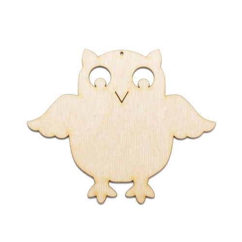 OWL OWLS Подвеска из фанеры для декора, 8 см