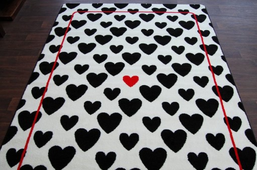 Ковер 180x270 SCANDINAVIAN HEARTS WHITE SK #GR1660