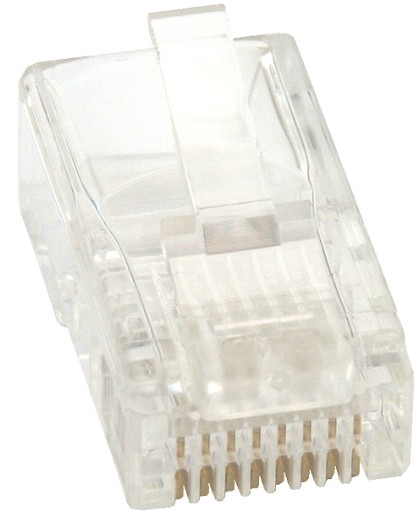 Wtyki 8P8C końcówki RJ45 UTP 5e drut 100szt