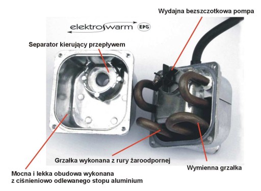 PODGRZEWACZ GRZAŁKA SILNIKA WEBASTO Z POMPĄ 1500W