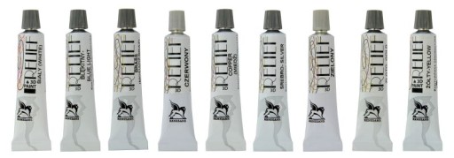 Konturówka relief Deco' Renesans farba do witraży szkła 3D 20ml 2 ŻÓŁTA