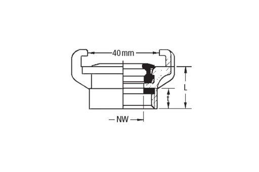 Оригинальный когтевой соединитель GEKA 3/4'' GW 10 бар