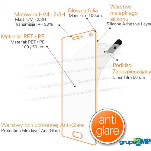 Защитная пленка GLLASER Anti-Glare AG, матовая, Tom Tom Rider 550 / 2 шт.