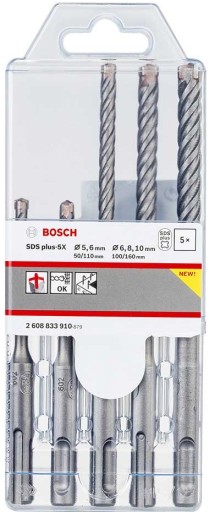 Набор из 5 сверл BOSCH SDS-Plus plus-5X