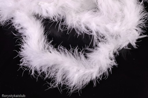 Шарф из перьев марабу Feathers, диаметр примерно 5-7 см х 1 метр, 3 цвета на выбор.