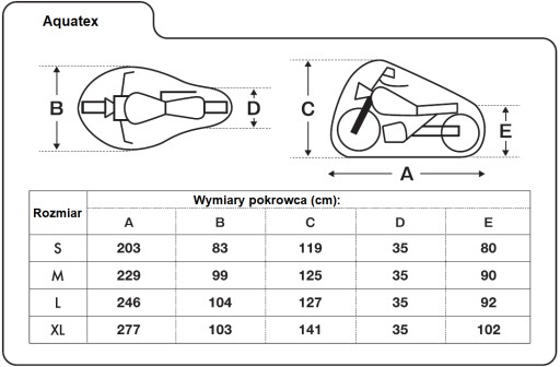 Чехол OXFORD AQUATEX MOTORCYCLE PROTECTOR M