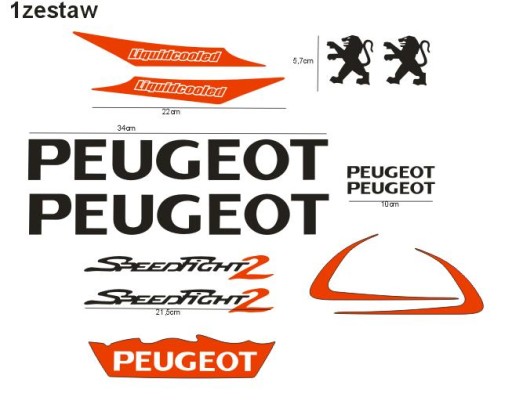 Наклейки Peugeot Speedfight2 Speedfight 2