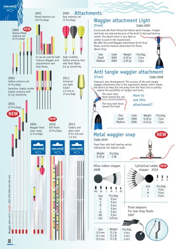 Поплавок, Waggler Cralusso Pro Match Dart 6 г