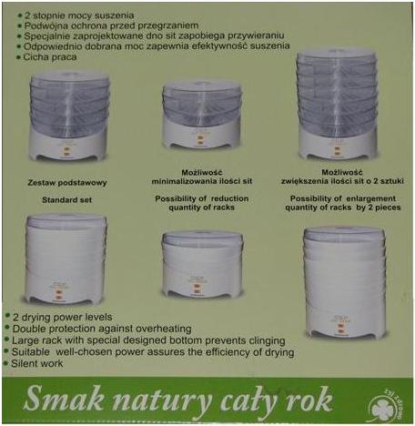 SUSZARKA DO GRZYBÓW,WARZYW NIEWIADÓW 420 W POLSKA MOCNA