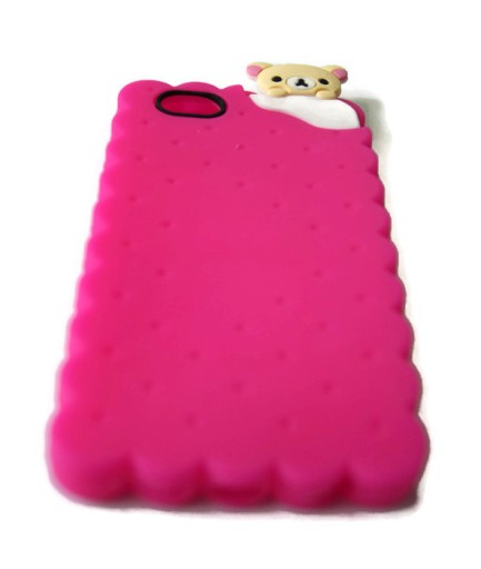 3D ЧЕХОЛ для IPHONE 6/6S FANCY PINK С МИШКАМИ