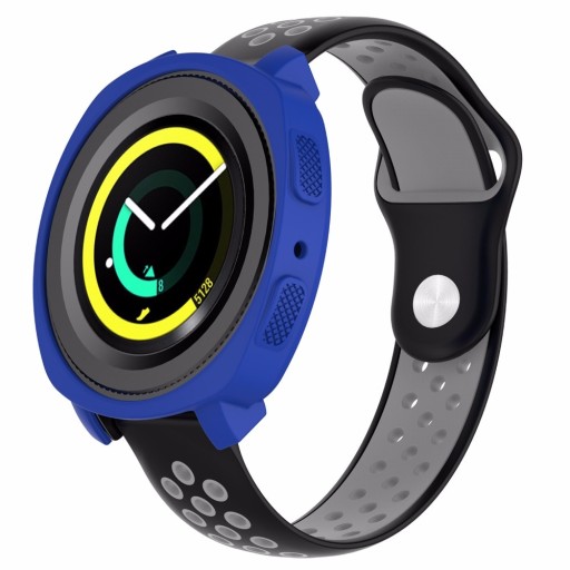 NIEBIESKIE SILIKONOWE ETUI DO SAMSUNG GEAR SPORT