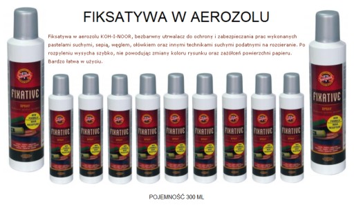 FIKSATYWA - UTRWALACZ - W AEROZOLU 300 ml