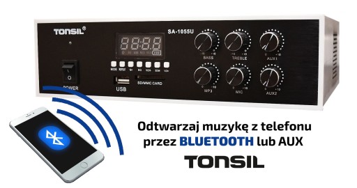 Tonsil ZGSU 20 MP3, BT, AUX потолочная аудиосистема