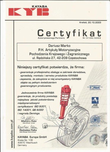 AMORTYZATORY KAYABA FORD S-MAX +ODB+OSŁ PRZÓD KPL