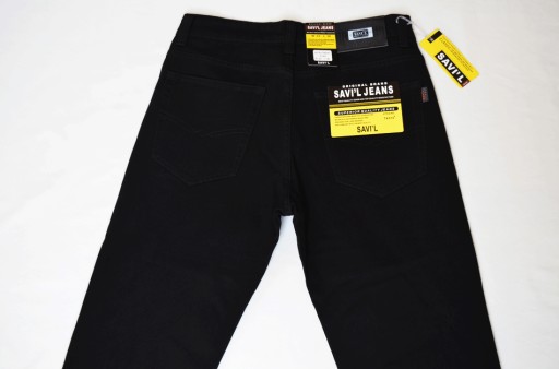 DŁUGIE spodnie jeans pas 84-86 cm W31 L36 czarny