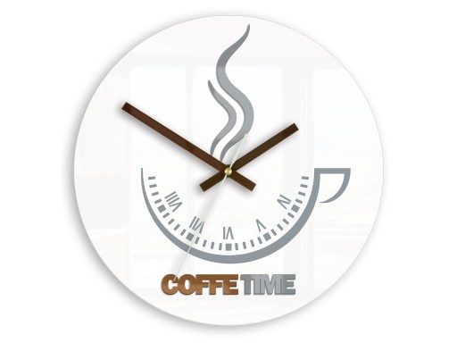 Настенные часы Coffee Time ver.II WHITE ULTRA SILENT