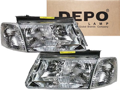 DEPO REFLEKTOR REFLEKTORY+MIG. VW PASSAT B5 H4+H7