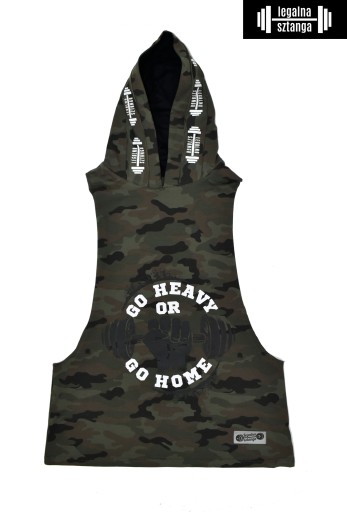 Tank Top z kapturem Legalna Sztanga moro S gym