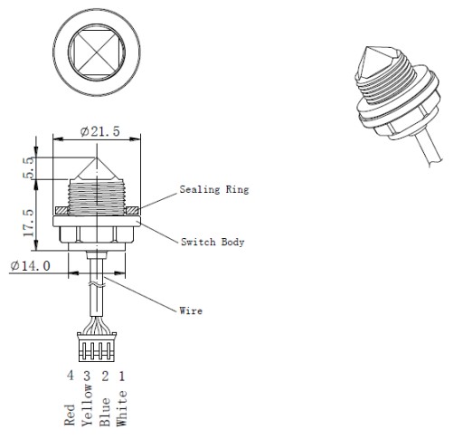 Оптический датчик уровня FS-IR12 (150 см)