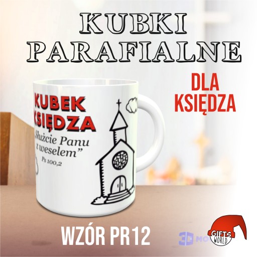 Kubek ministranta, prezent dla księdza, parafia