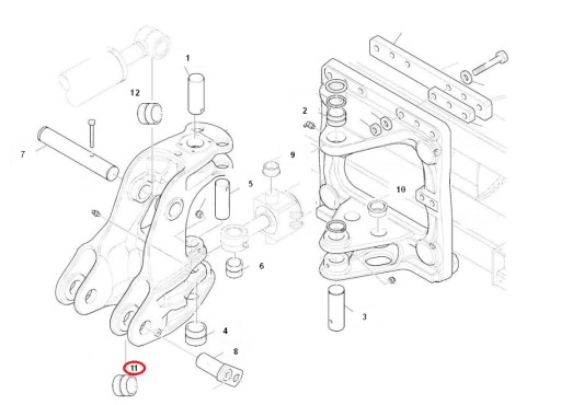 ВТУЛКА СОЕДИНЕНИЯ TAILOR BOOM KOMATSU WB 42N8561170