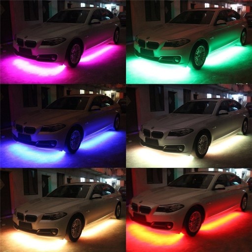 OŚWIETLENIE PODWOZIA LED RGB MUSIC AUDIO DŹWIĘK