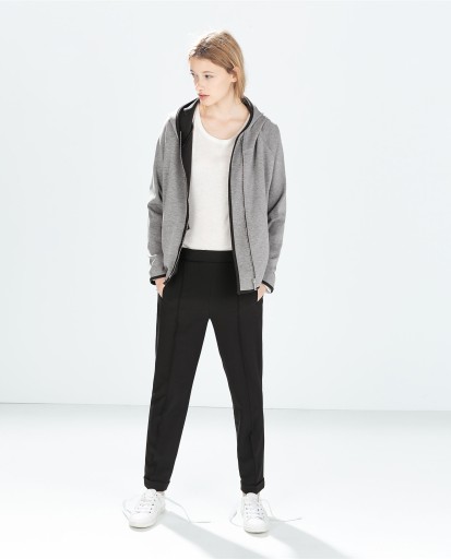 БРЮКИ ZARA TRF CIGARILLET 38 ЧЕРНЫЕ