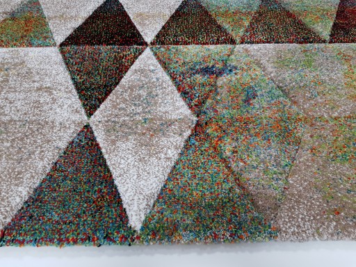 Dywan BELIS ESSENCE 3D 200x290 TRÓJKĄTY ROMBY beż