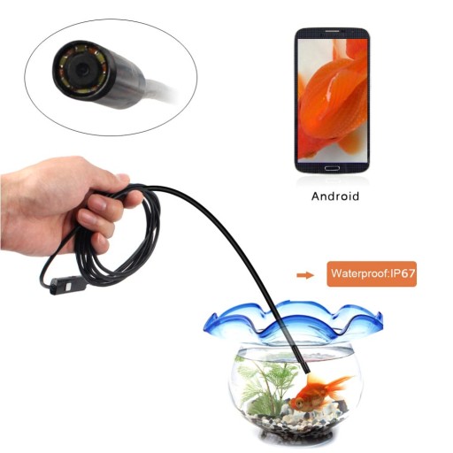 ЭНДОСКОПИЧЕСКАЯ КАМЕРА ДЛЯ ОСМОТРА USB ANDROID LED 5м